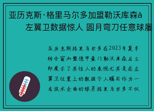 亚历克斯·格里马尔多加盟勒沃库森后左翼卫数据惊人 圆月弯刀任意球屡次救主